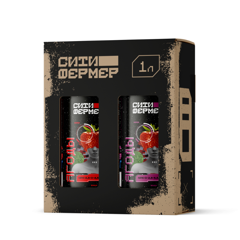 Набор органоминеральных удобрений Ситифермер Ягоды А+Б (0,5л+0,5л)