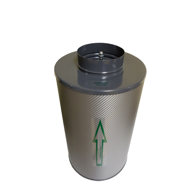 Канальный угольный фильтр КЛЕВЕР - П 350 м3, 125мм